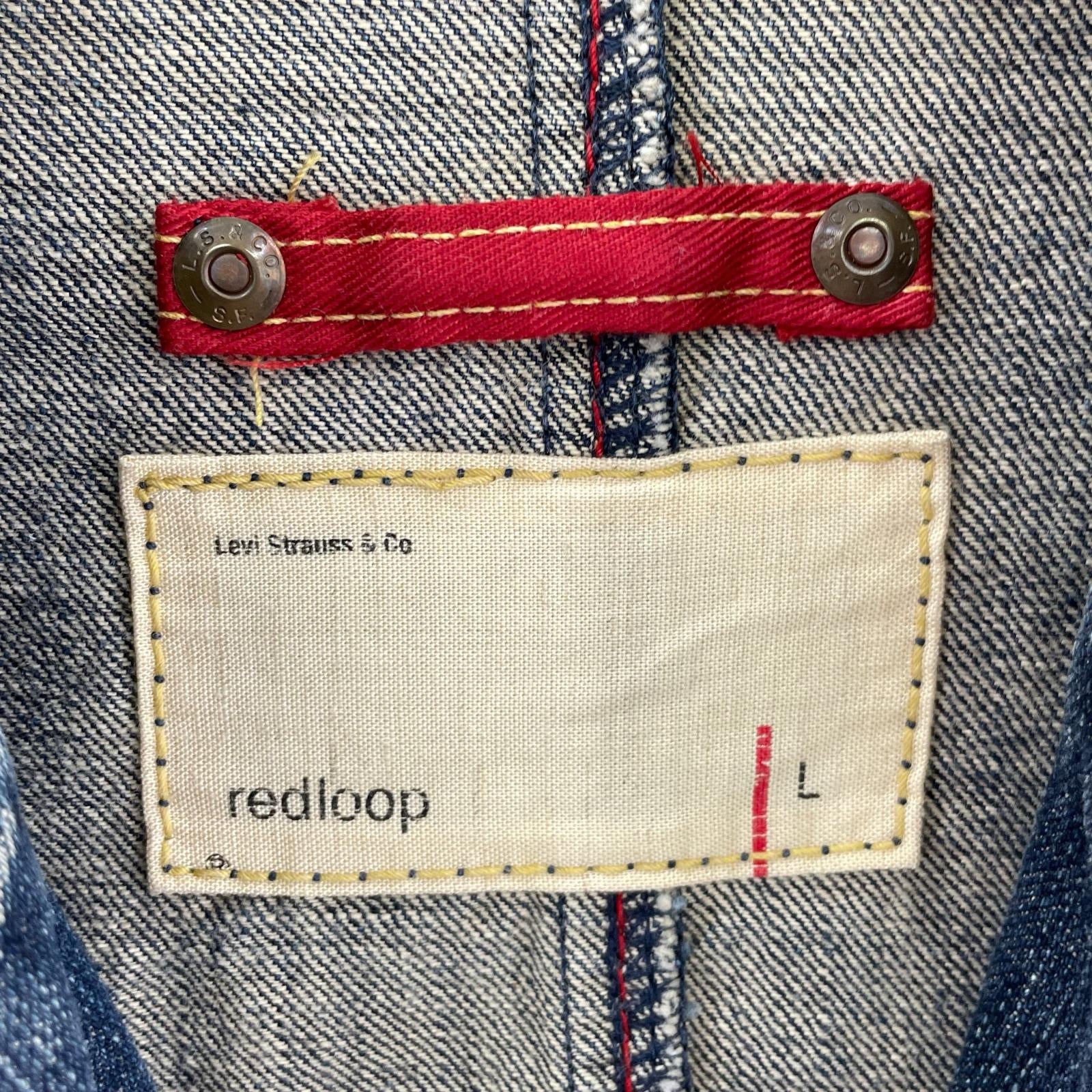デニムジャケット 00s redloop デニム カバーオール L L ネイビー
