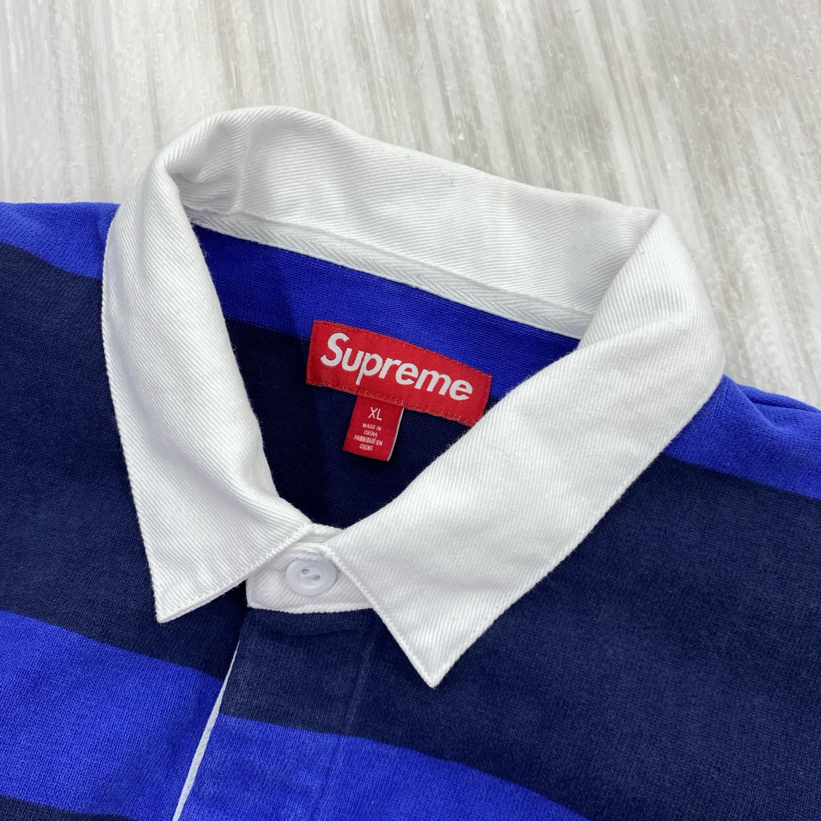長袖Tシャツ Stripe Rugby ネイビー