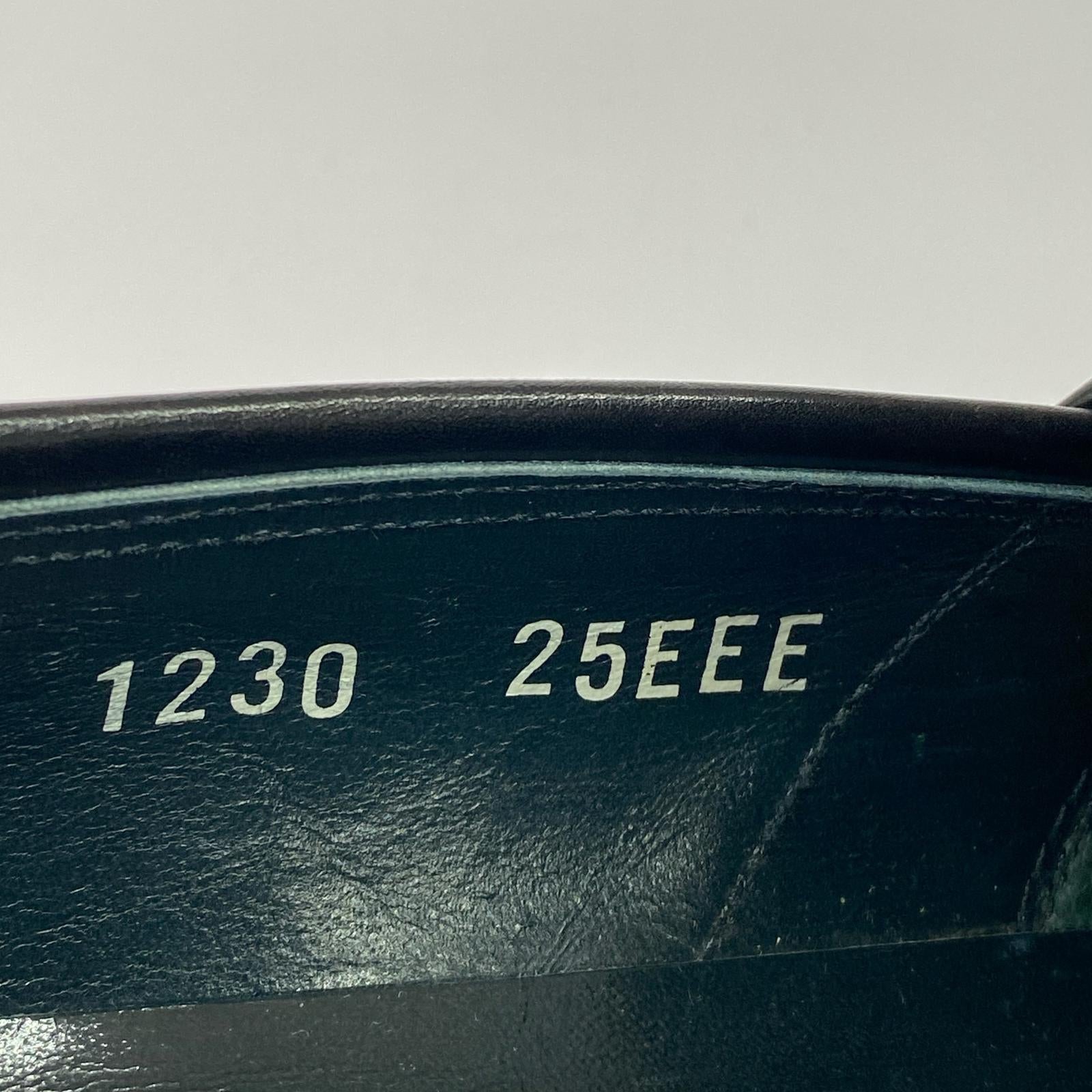 シューズ SCOTCH GRAIN 1230 コインローファー パンチングトゥ BR 25 ブラック