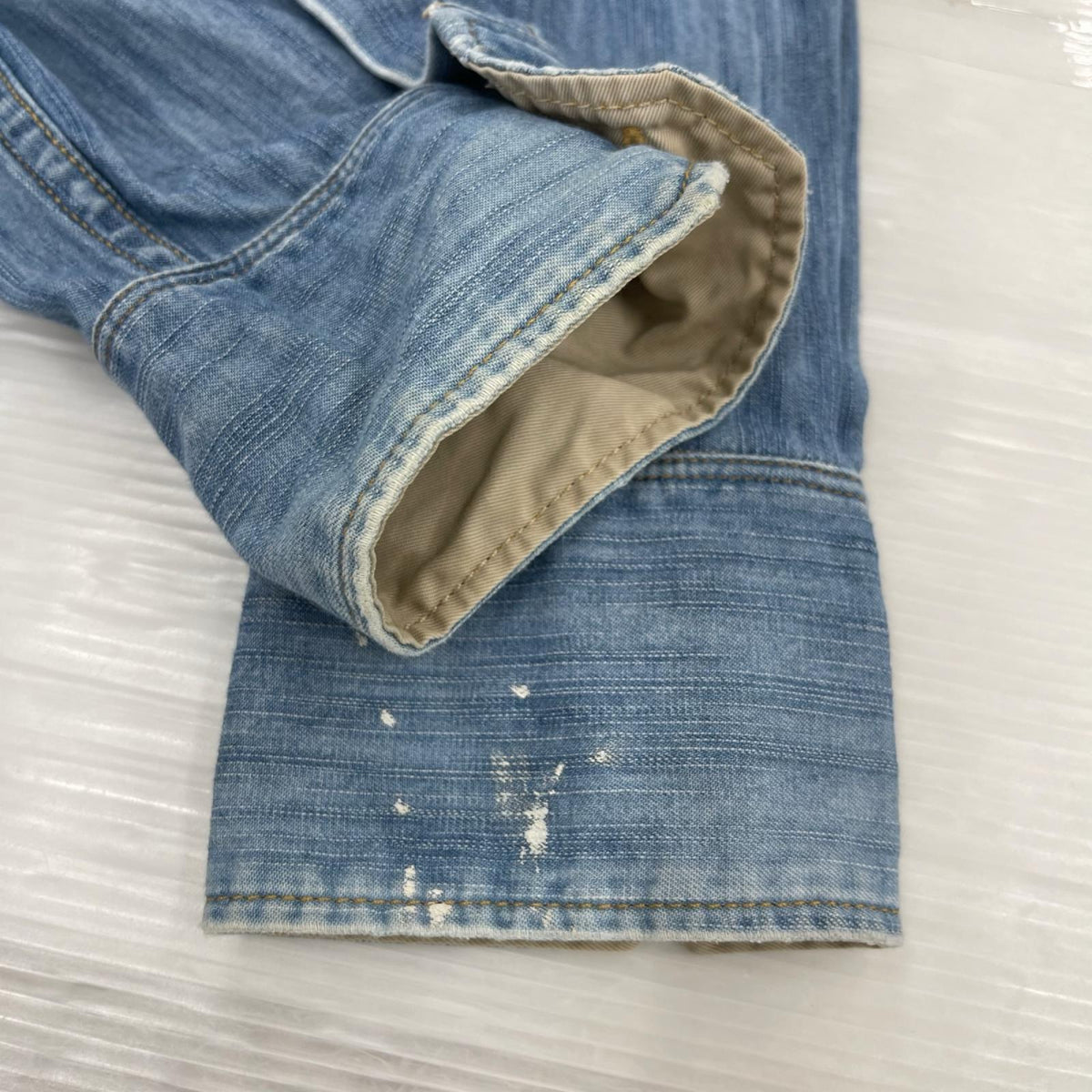 長袖シャツ エポレット デニムシャツ (48)