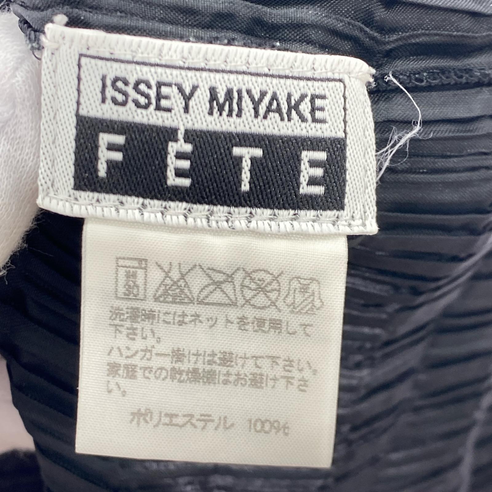 長袖Tシャツ FETE プリーツタートルネックカットソー 黒 2 2 ブラック