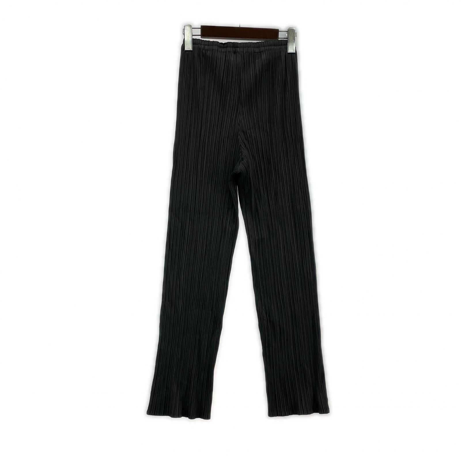 パンツ PLEATS PLEASE 縦プリーツパンツ グレー 2 グレー
