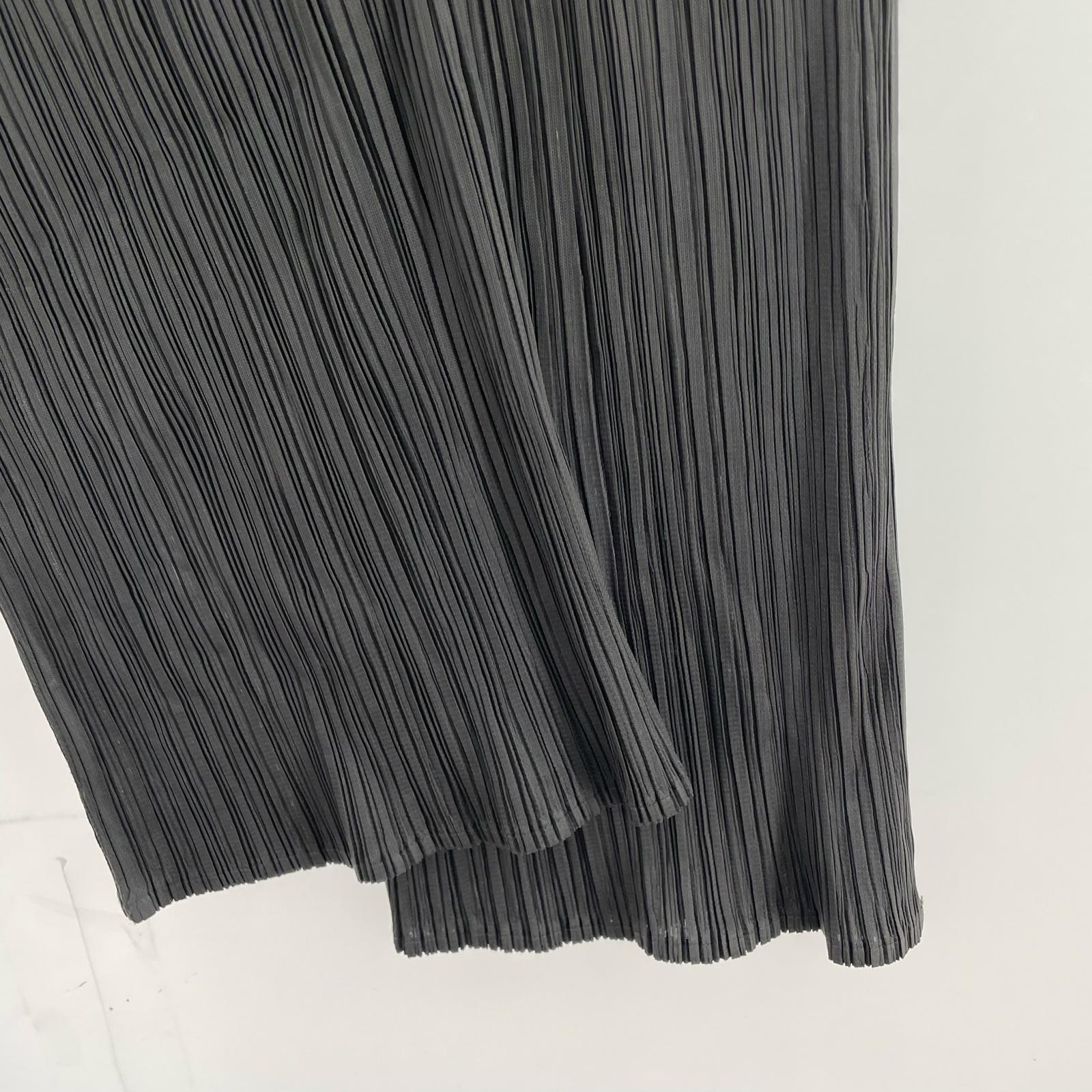 パンツ PLEATS PLEASE 縦プリーツパンツ グレー 2 グレー