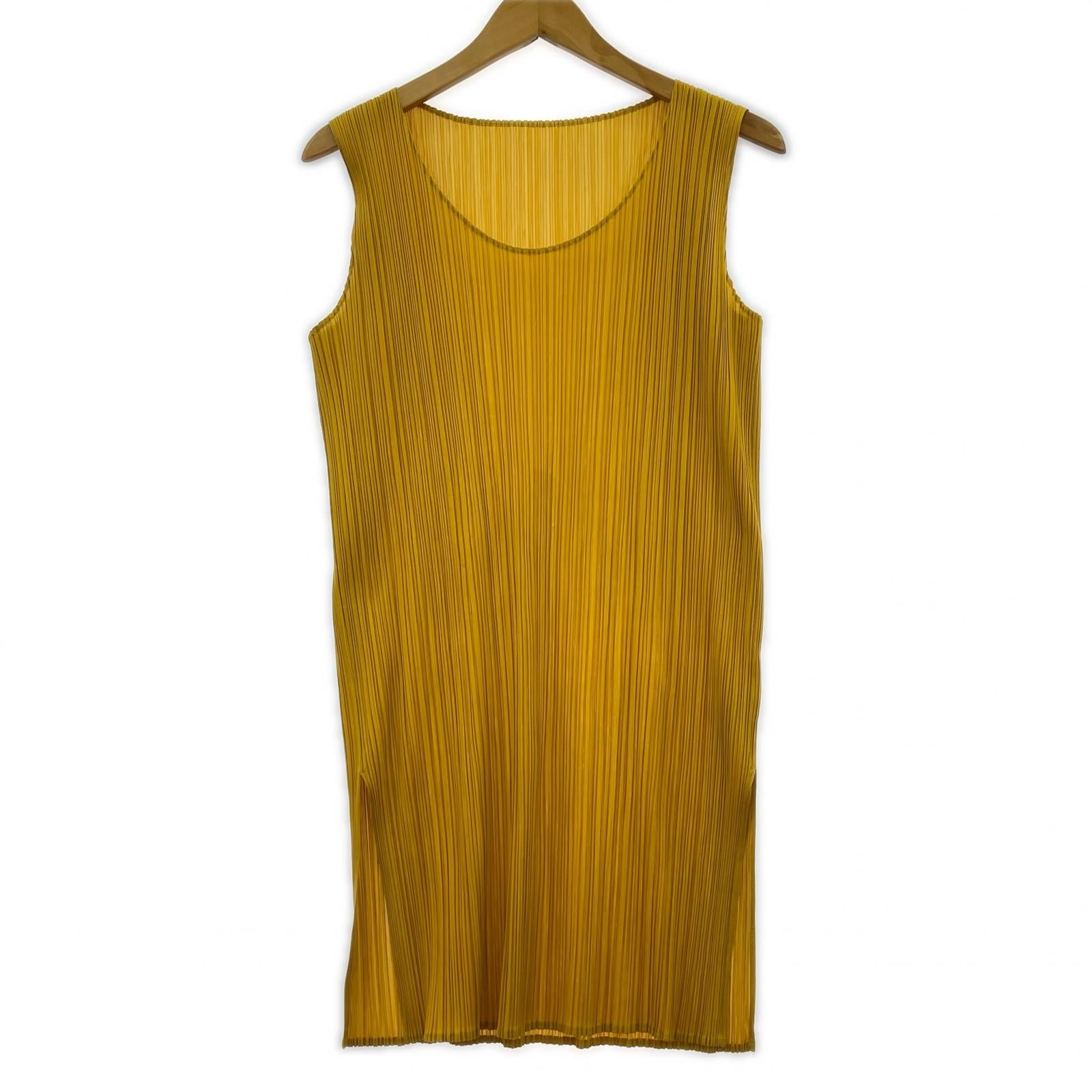 その他トップス PLEATS PLEASE ノースリーブカットソー 黄 3