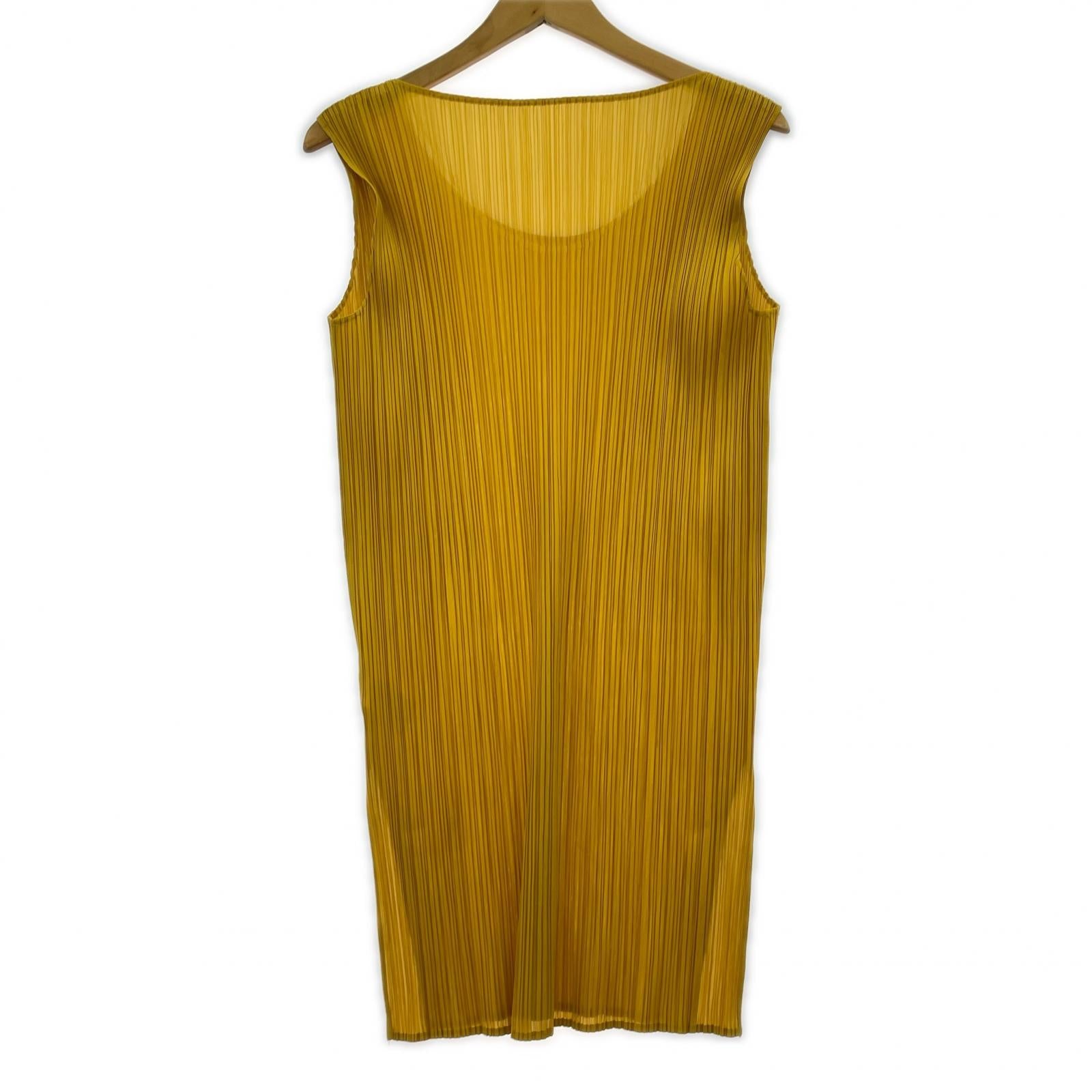 その他トップス PLEATS PLEASE ノースリーブカットソー 黄 3