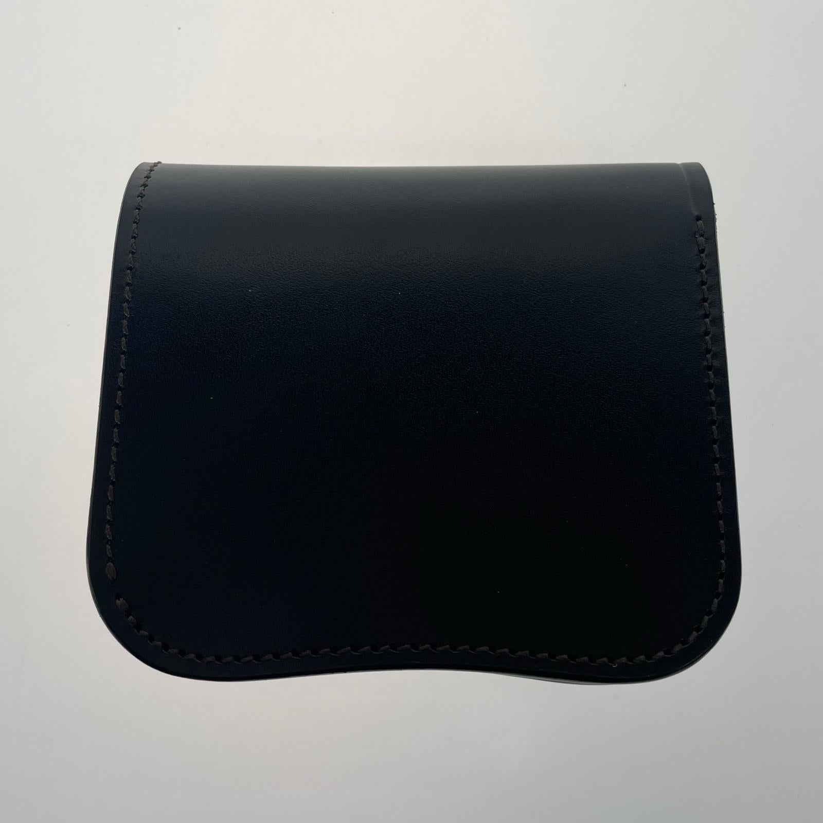 コンパクトウォレット LAST CROPS LC SPANKER I Saddle Pull Up 黒 ブラック