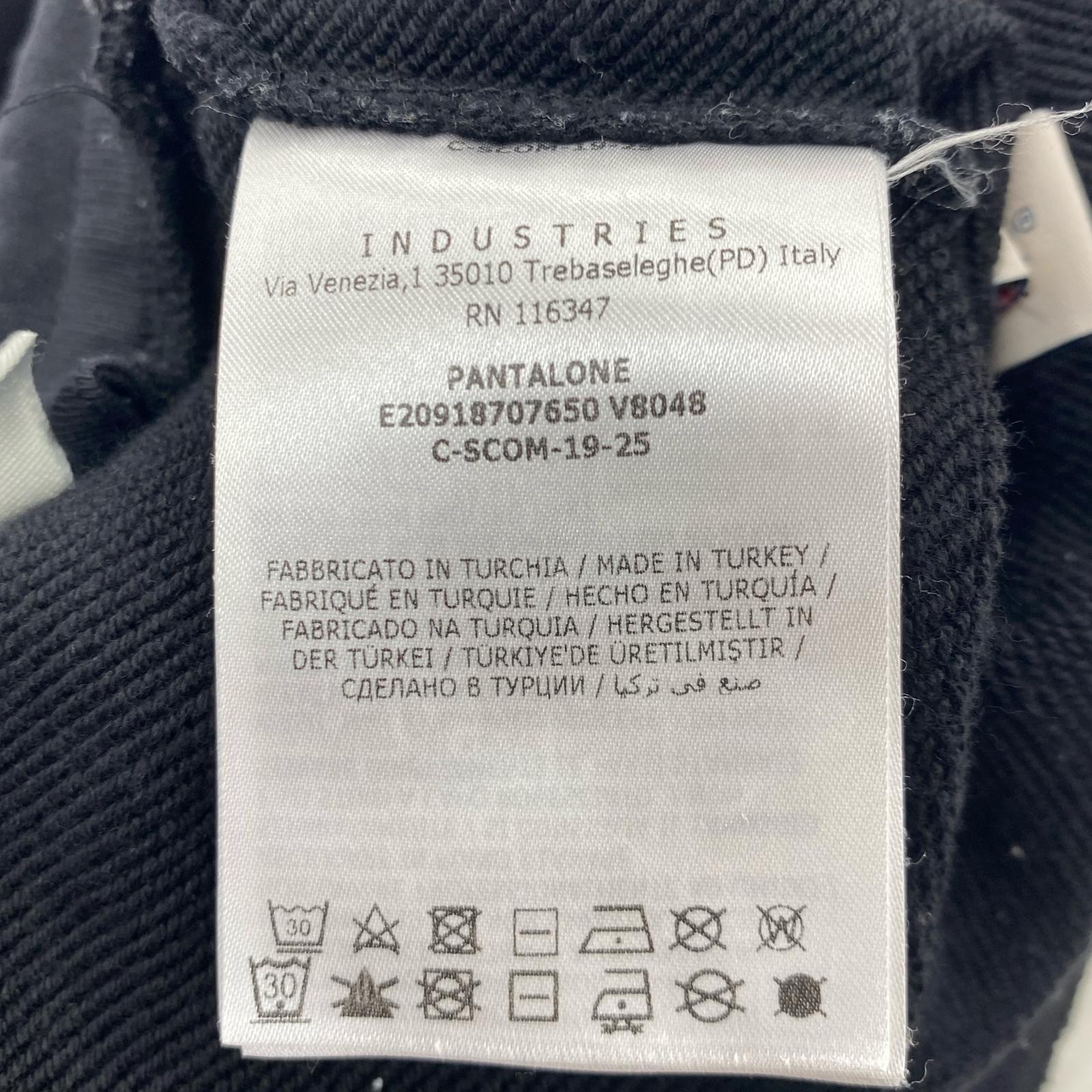 パンツ PANTALONE ロゴワッペン スウェットパンツ 黒 M M ブラック