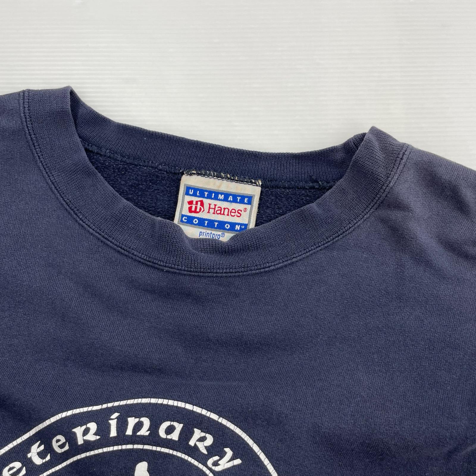 スウェット 90s Hanes ネイビー