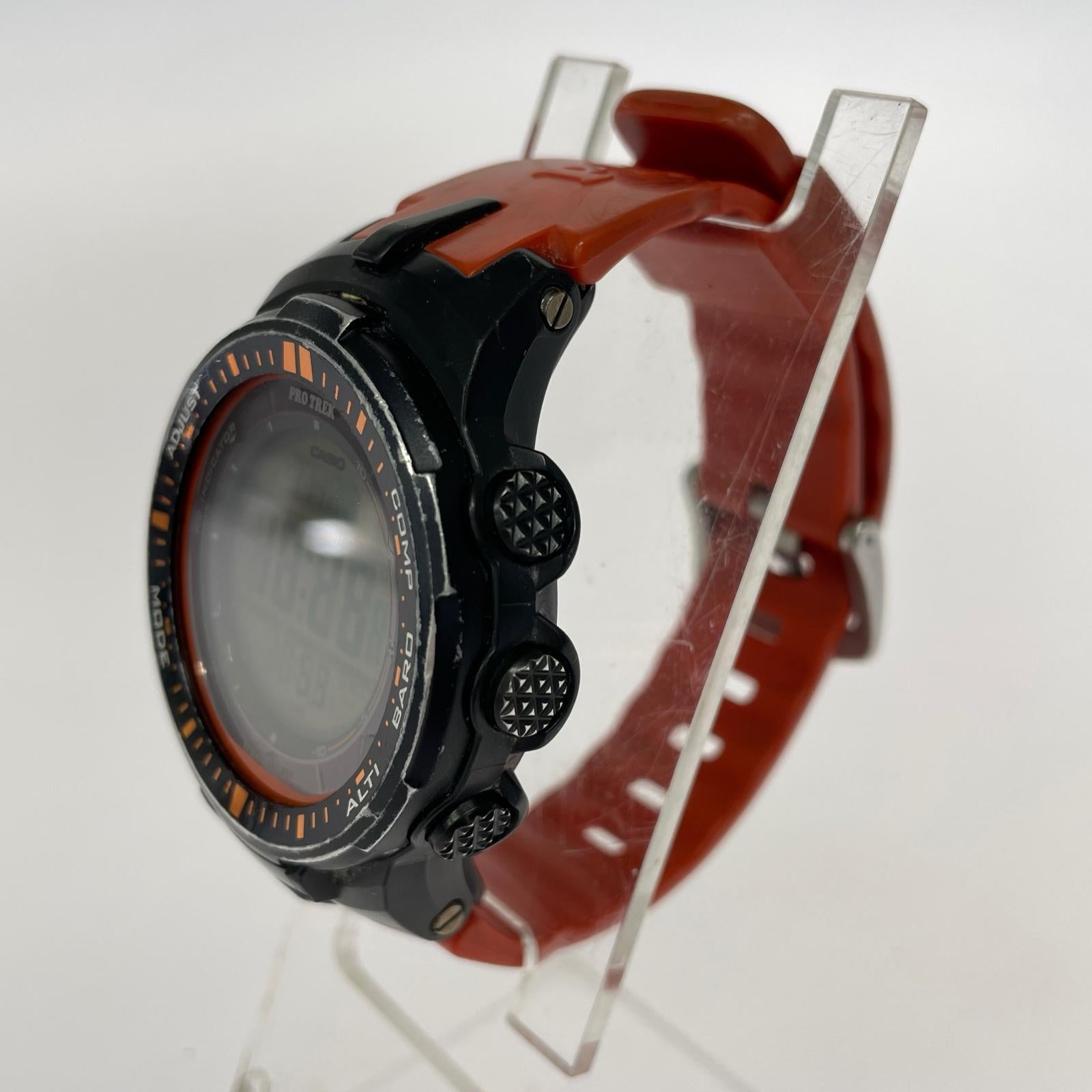 腕時計 PRO TREK PRW-3000 オレンジ