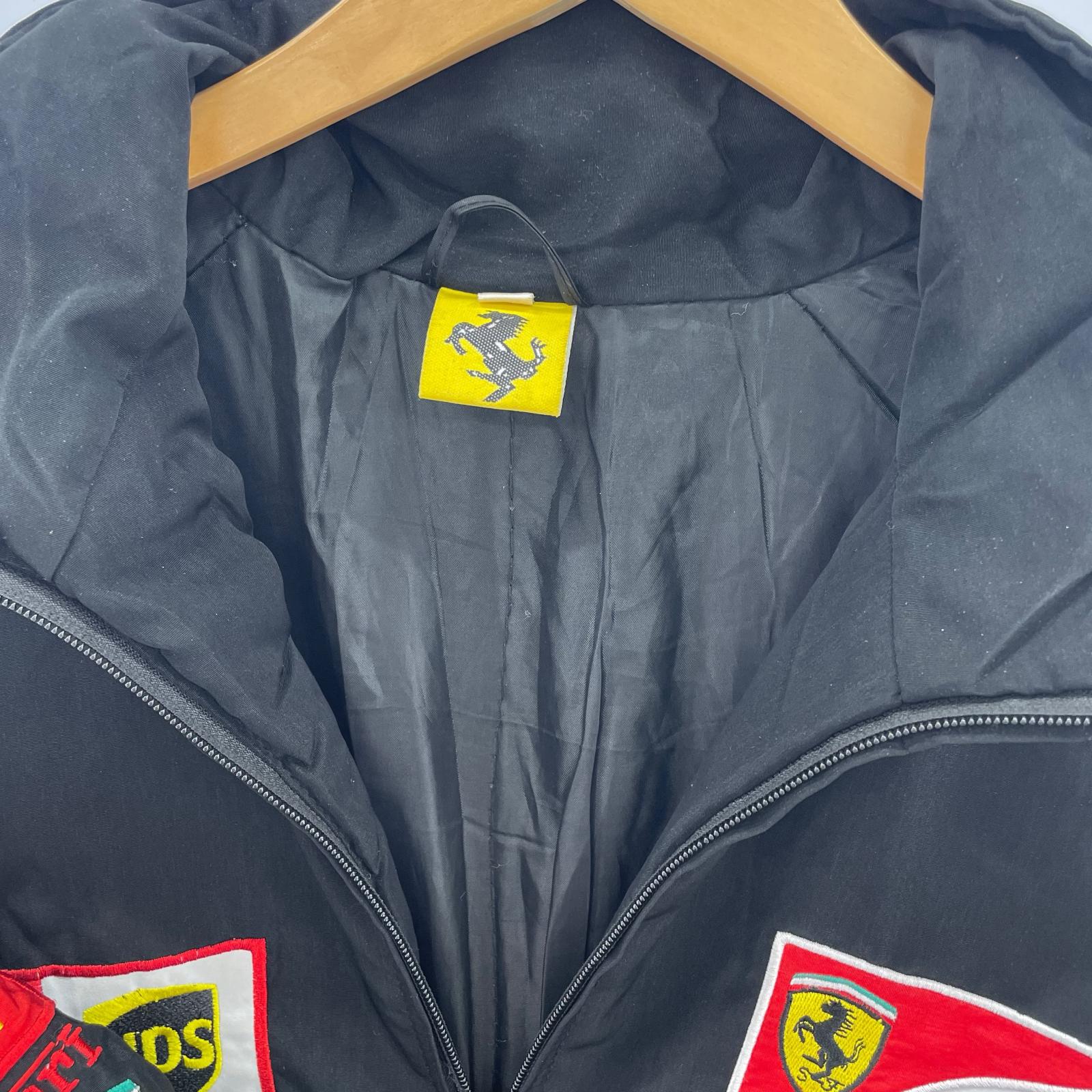 ジャケット Ferrari レーシングジャケット 黒 XXL ブラック