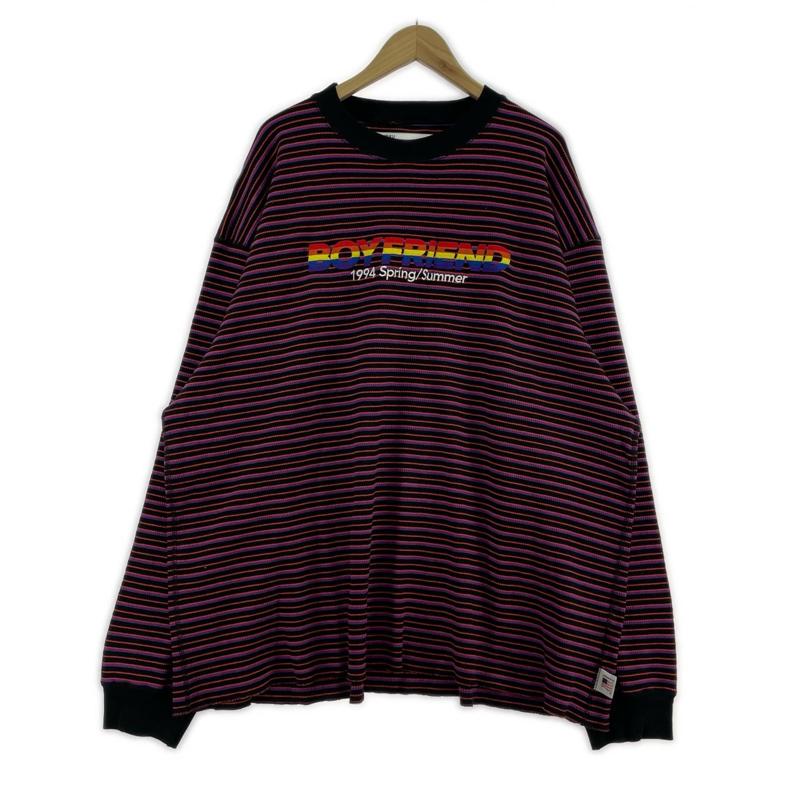 スウェット 22ss border emboridery tee