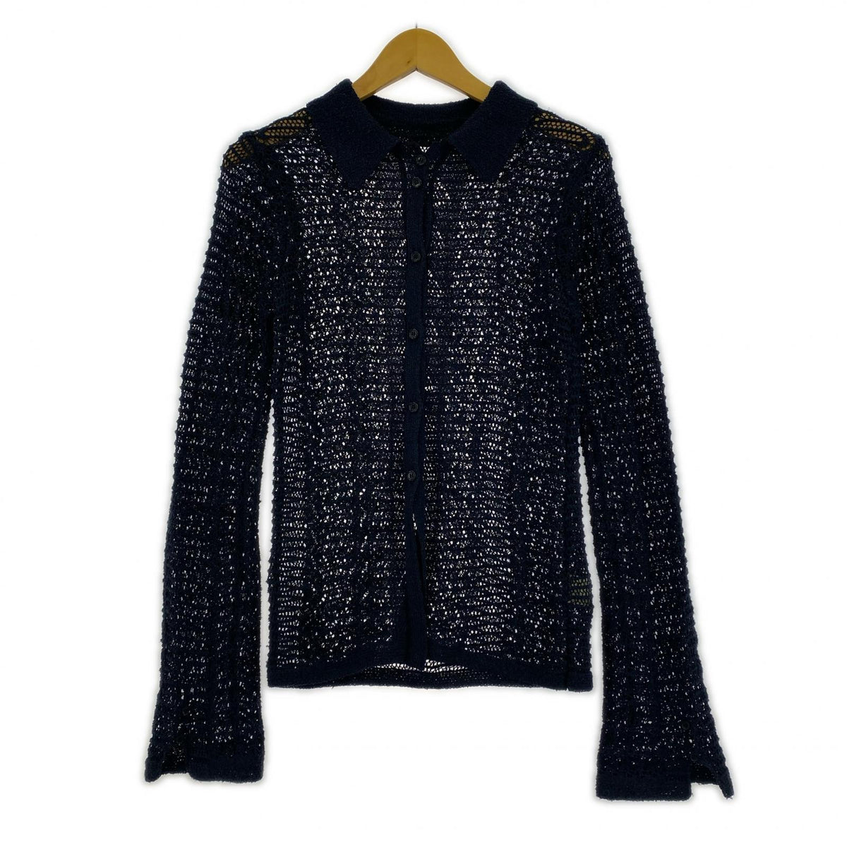 カーディガン anuke Mix Knit Shirts ネイビー ネイビー