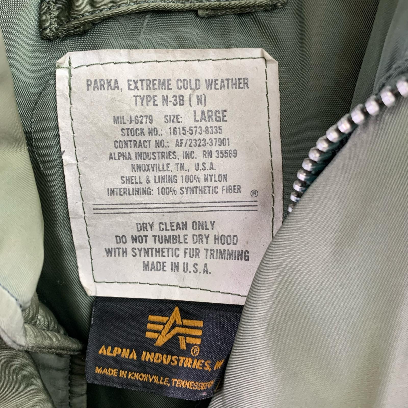 ジャケット B-3 ムートンフライトジャケット 42 L グリーン