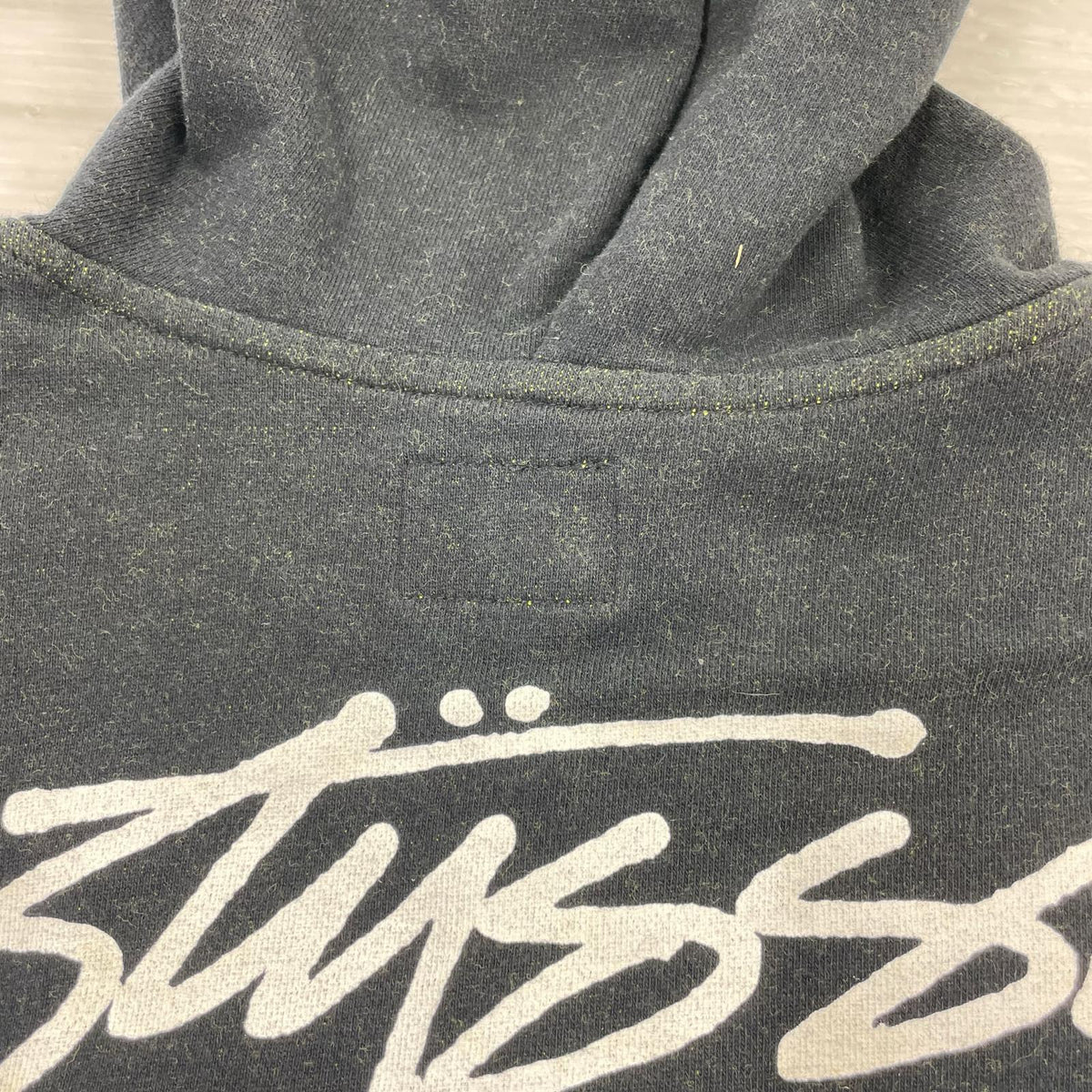 その他トップス STUSSY 毛羽立ちあり ノースリーブ パーカー M ブラック