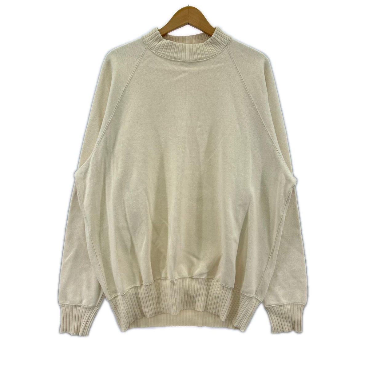 ニット WORKERS Cotton Saddle Shoulder Sweater ホワイト