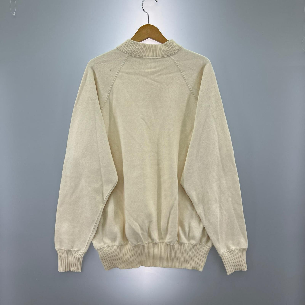 ニット WORKERS Cotton Saddle Shoulder Sweater ホワイト