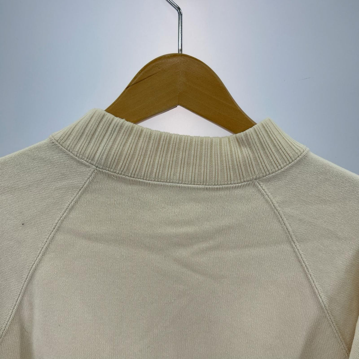 ニット WORKERS Cotton Saddle Shoulder Sweater ホワイト