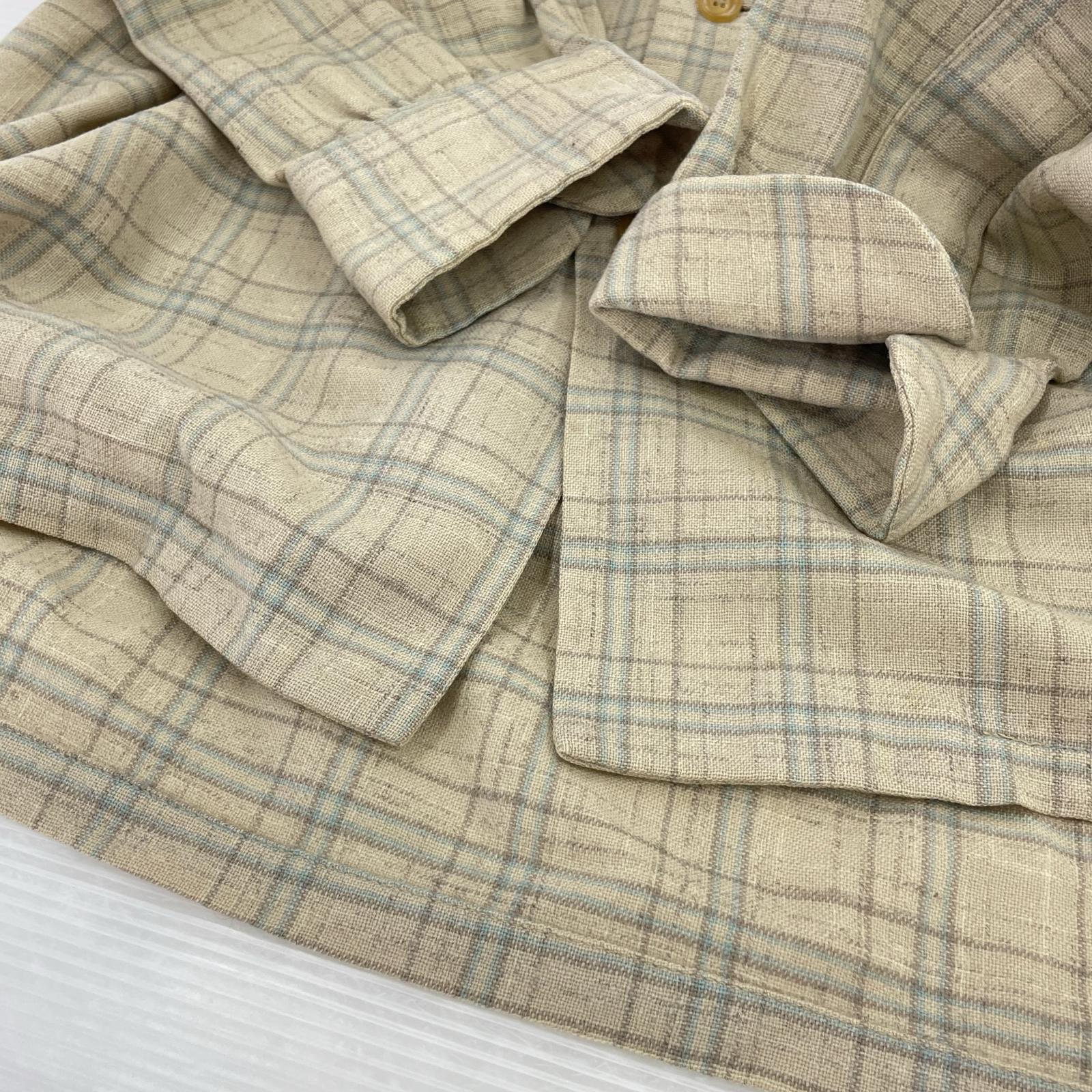 長袖シャツ 50s チェックシャツ エルボーパッチ M