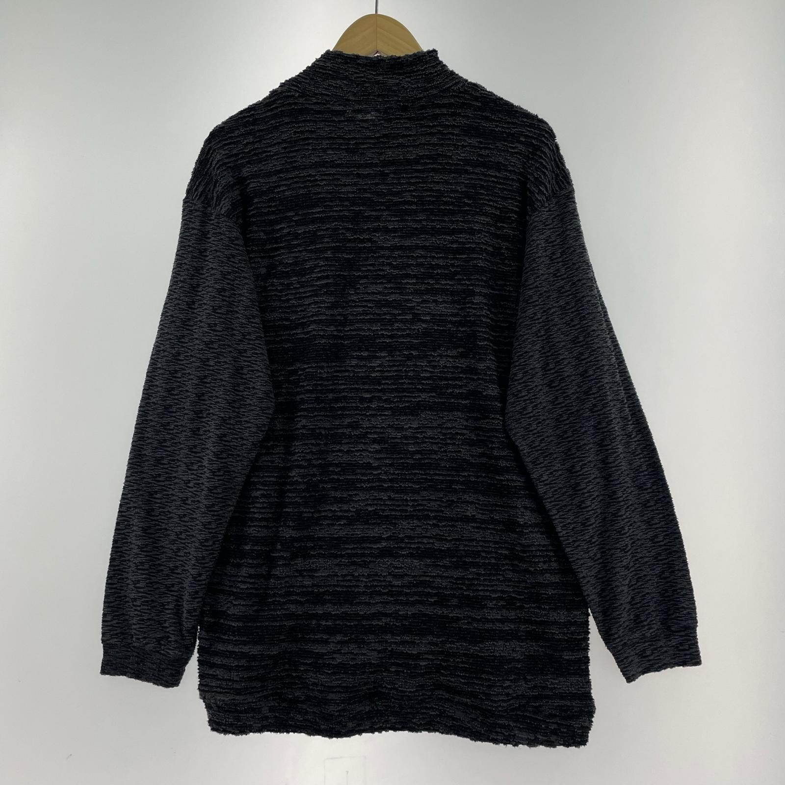 ニット ISSEY MIYAKE 切替デザインパイルモックネックニット 3 グレー 3