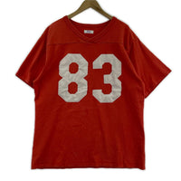 半袖Tシャツ ERL フットボールTee L レッド L レッド