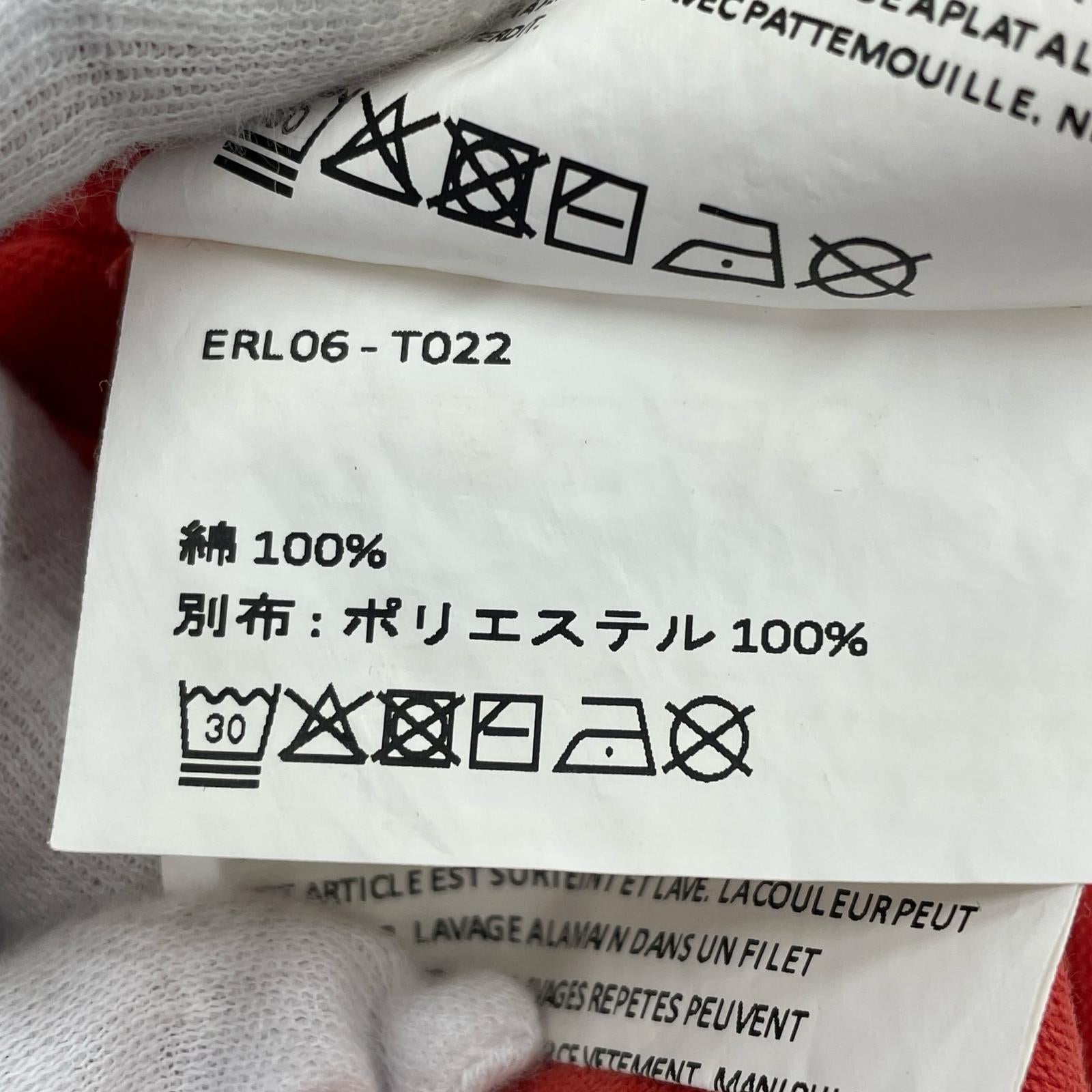 半袖Tシャツ ERL フットボールTee L レッド L レッド