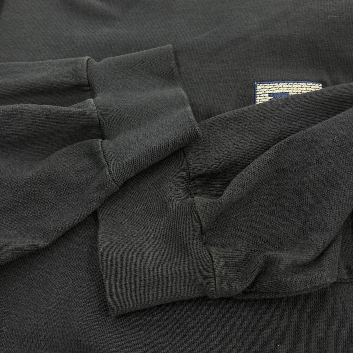 長袖Tシャツ LQQK STUDIO BRICK LOGO L/Sカットソー 紺 XL ネイビー