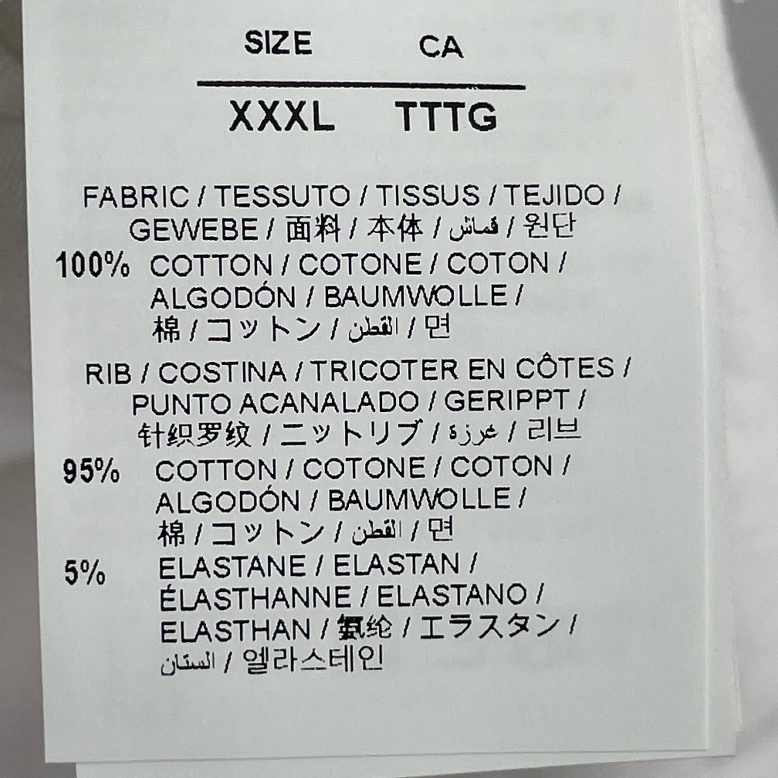 半袖Tシャツ OMAA027F25JER002 白 (XXXL) ホワイト