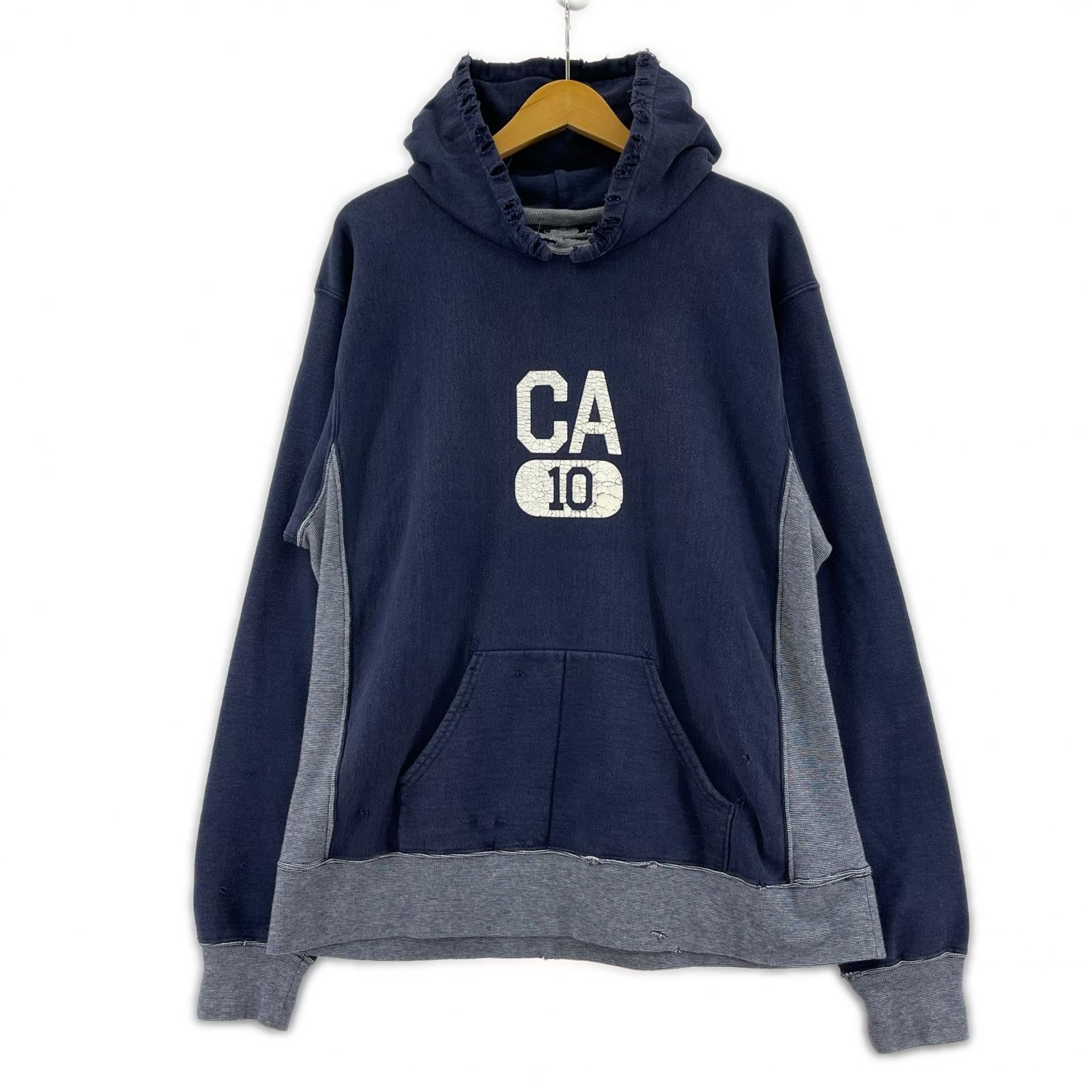 パーカー 後付けダメージ加工パーカー NVY (-) ネイビー