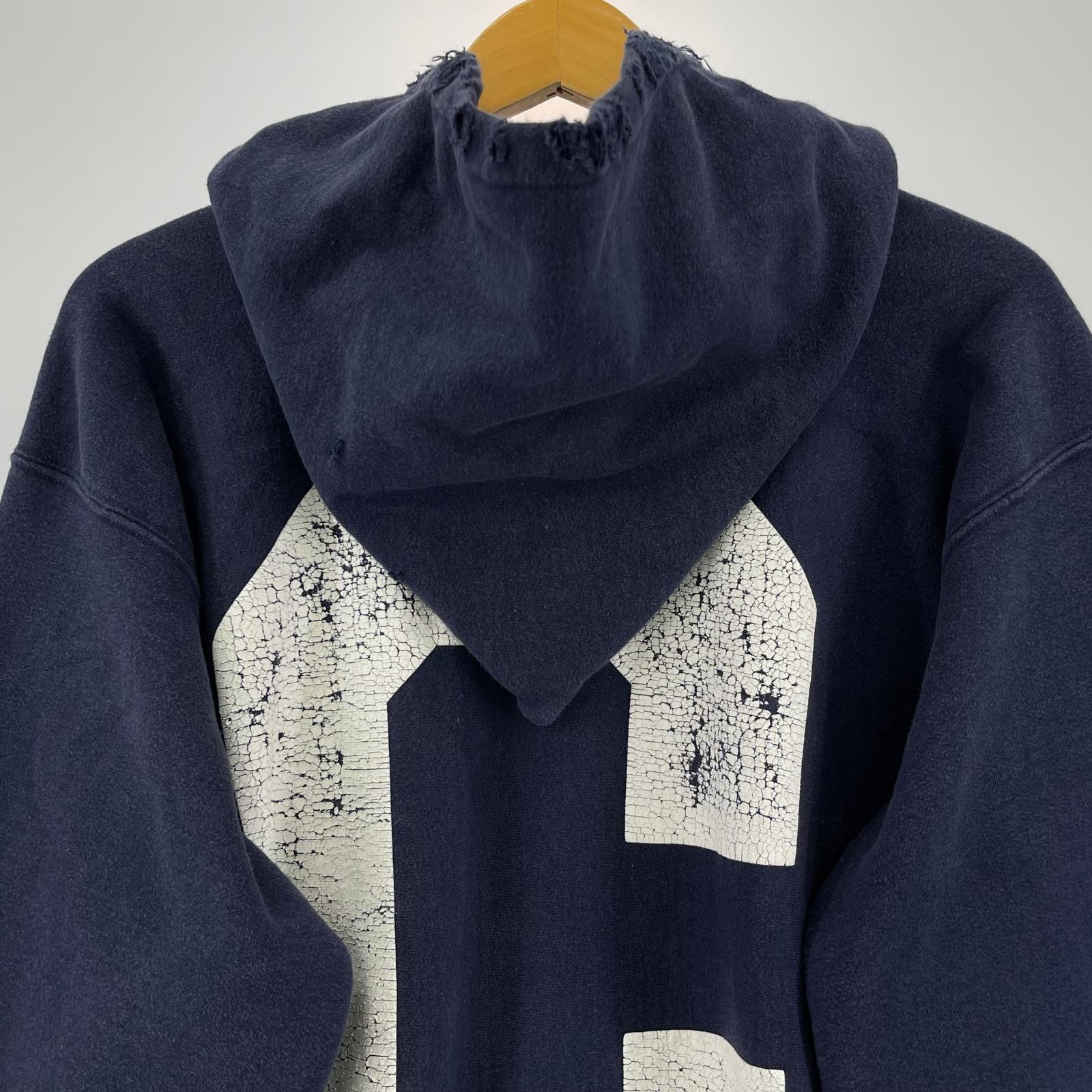 パーカー 後付けダメージ加工パーカー NVY (-) ネイビー