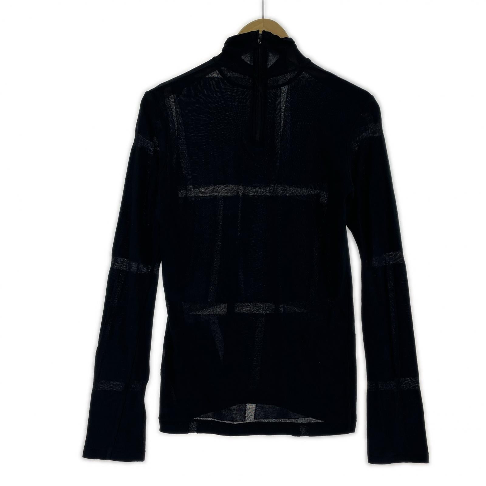 長袖Tシャツ Yohji Yamamoto キュプラ混モックネックカットソー 2 ブラック 2 ブラック