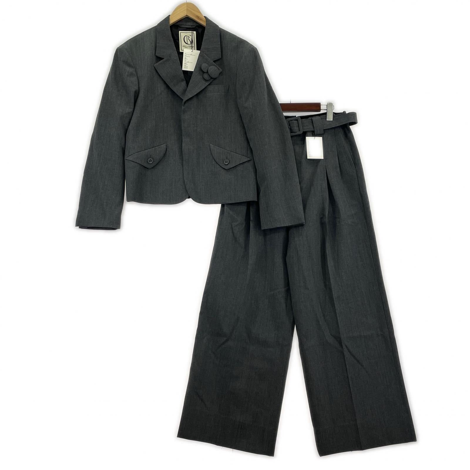 ジャケット GROSGRAIN デザインセットアップ グレー 1 グレー
