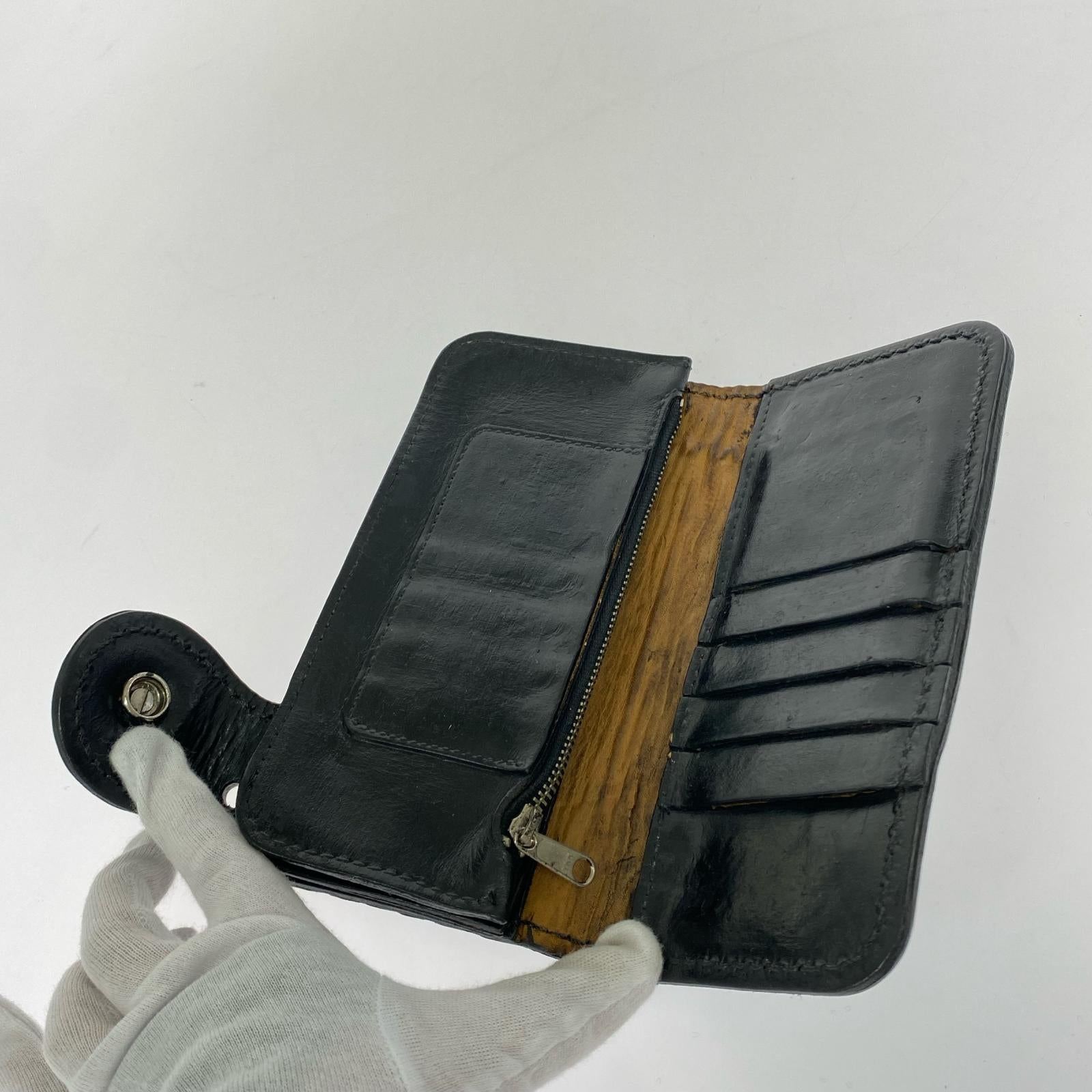 長財布 A&G レザーロングウォレット ブラック ブラック