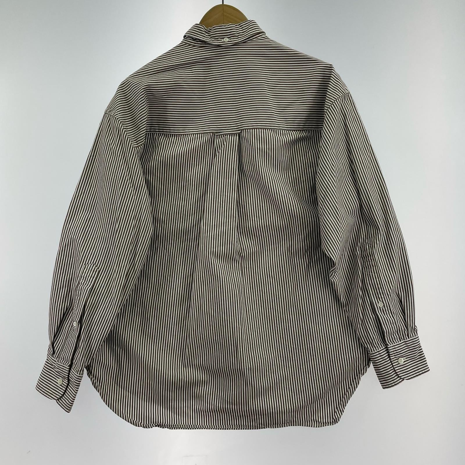 長袖シャツ STUDIO NICHOLSON BEAMS PLUS別注 LISA OXFORD SHIRT XS ストライプ