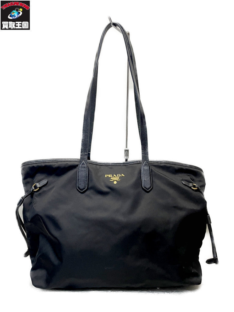 PRADA セミショルダー ナイロントートバッグ 黒