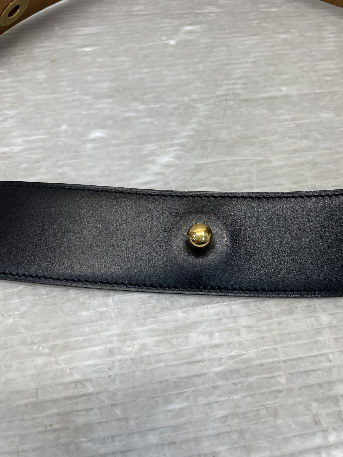 HERMES ピアノベルト75 ブラック×ゴールド