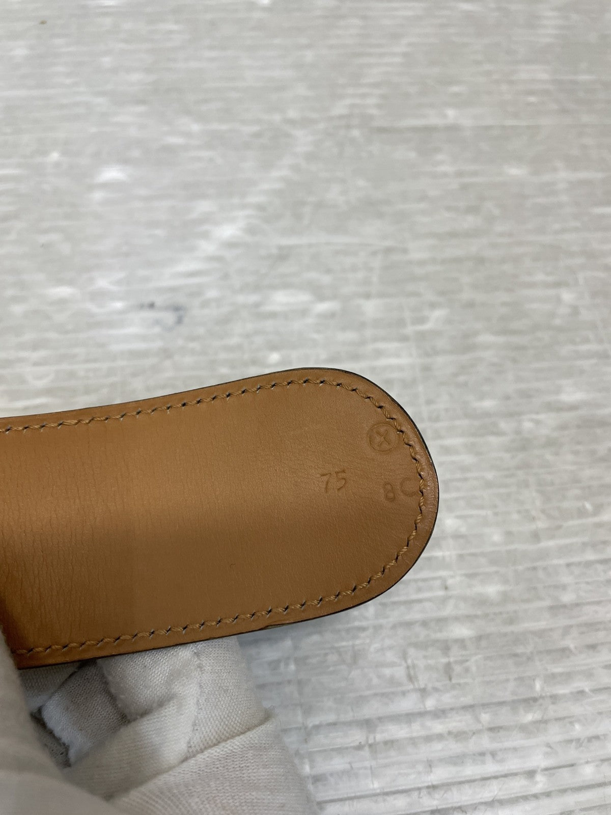 HERMES ピアノベルト75 ブラック×ゴールド