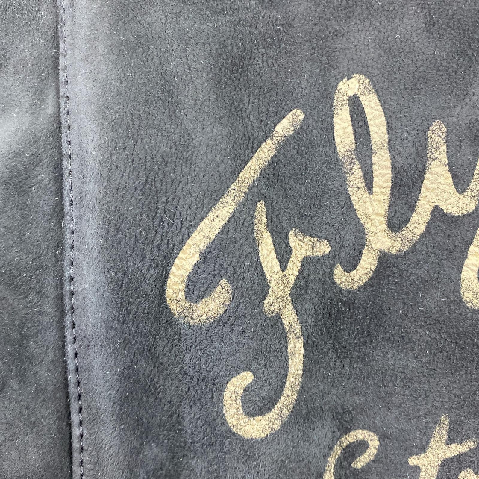 ジャケット AGED SUEDE SOUVENIR JACKET ブラック