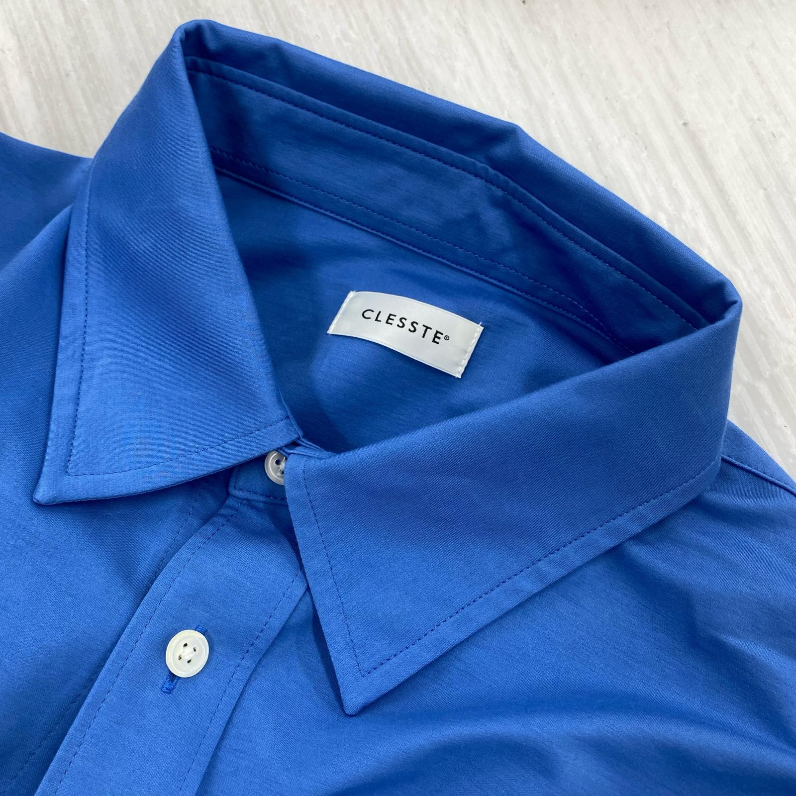 長袖シャツ CLESSETE CROPPED LENGTH EVERYDAY SHIRT 2 ブルー