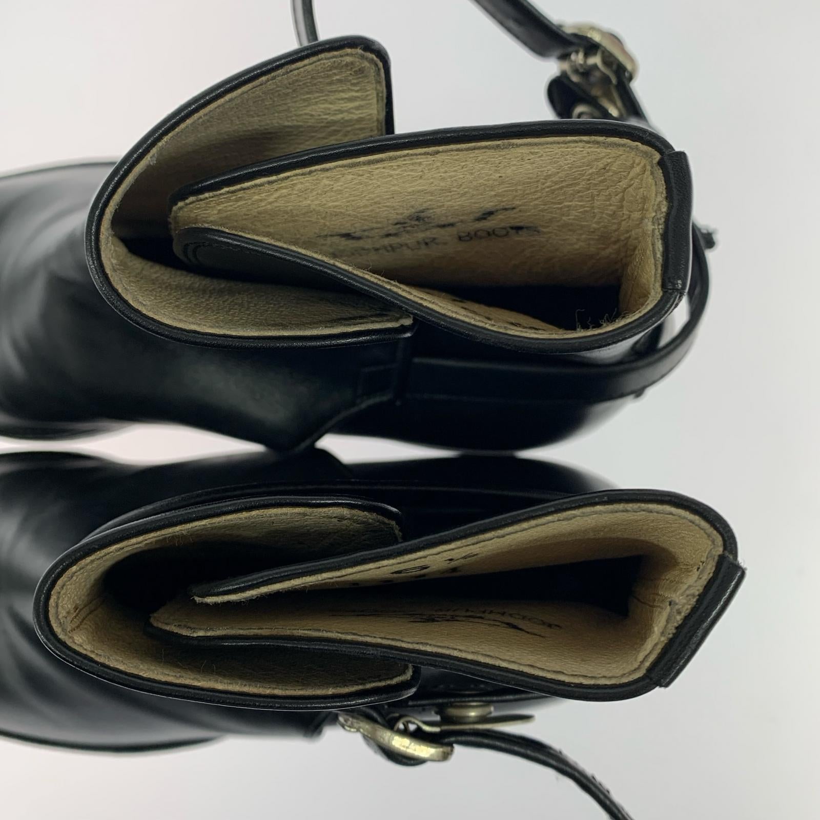 シューズ JODHPUR. Leather Boots BLK 24.5cm ブラック