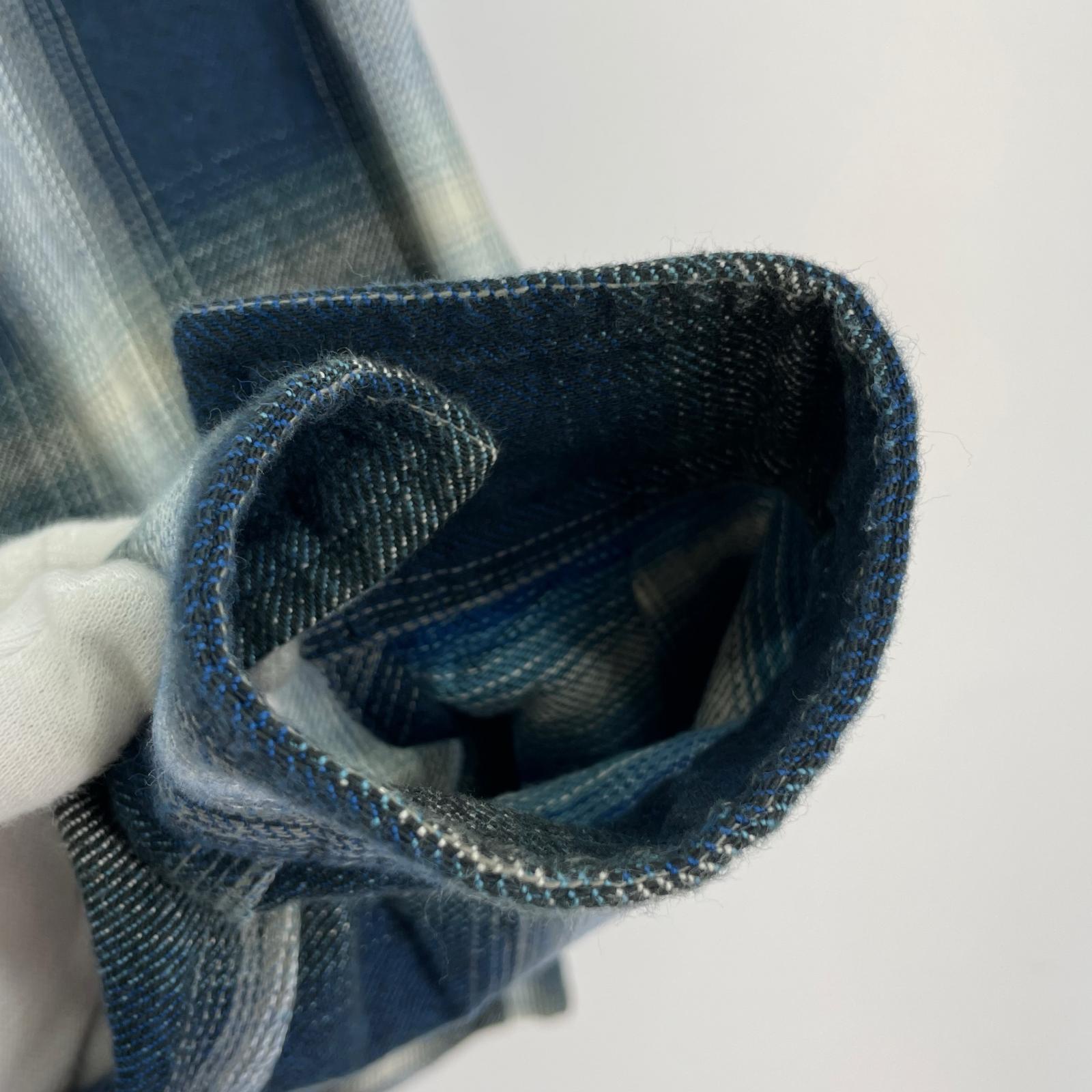 長袖シャツ OMBRE CHECK SHIRT/L/RW25A0205 L ネイビー
