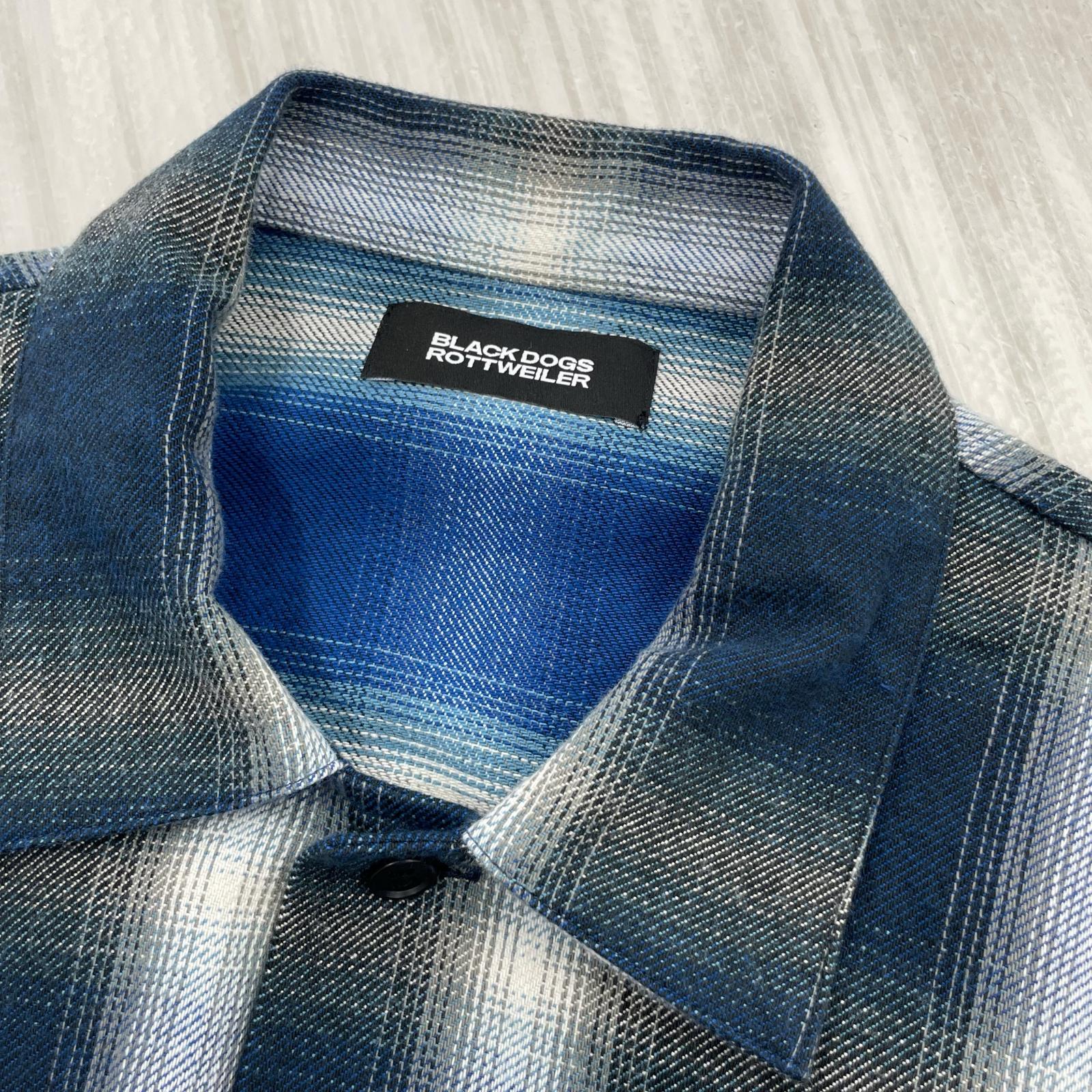 長袖シャツ OMBRE CHECK SHIRT/L/RW25A0205 L ネイビー