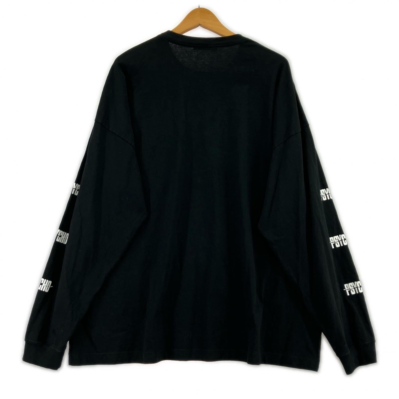 長袖Tシャツ 22AW WIDE L/S TEE PSYCHO (3) 3 ブラック