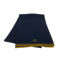 その他アクセサリー FRED PERRY ツイン ティップド メリノ ウール スカーフ ネイビー