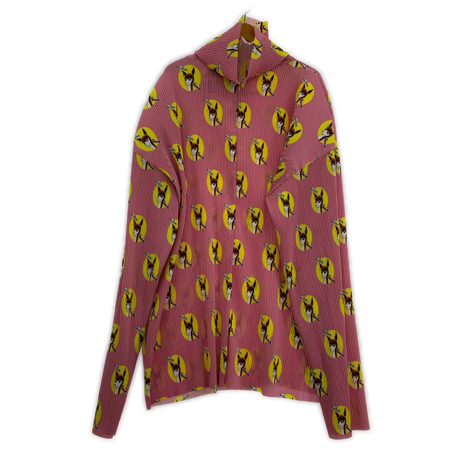 長袖Tシャツ BAMBI HI-NECK PLEATED PULLOVER