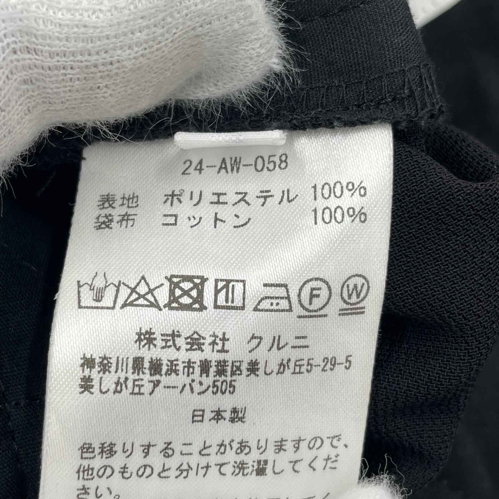 パンツ タック スラックス 2 ブラック