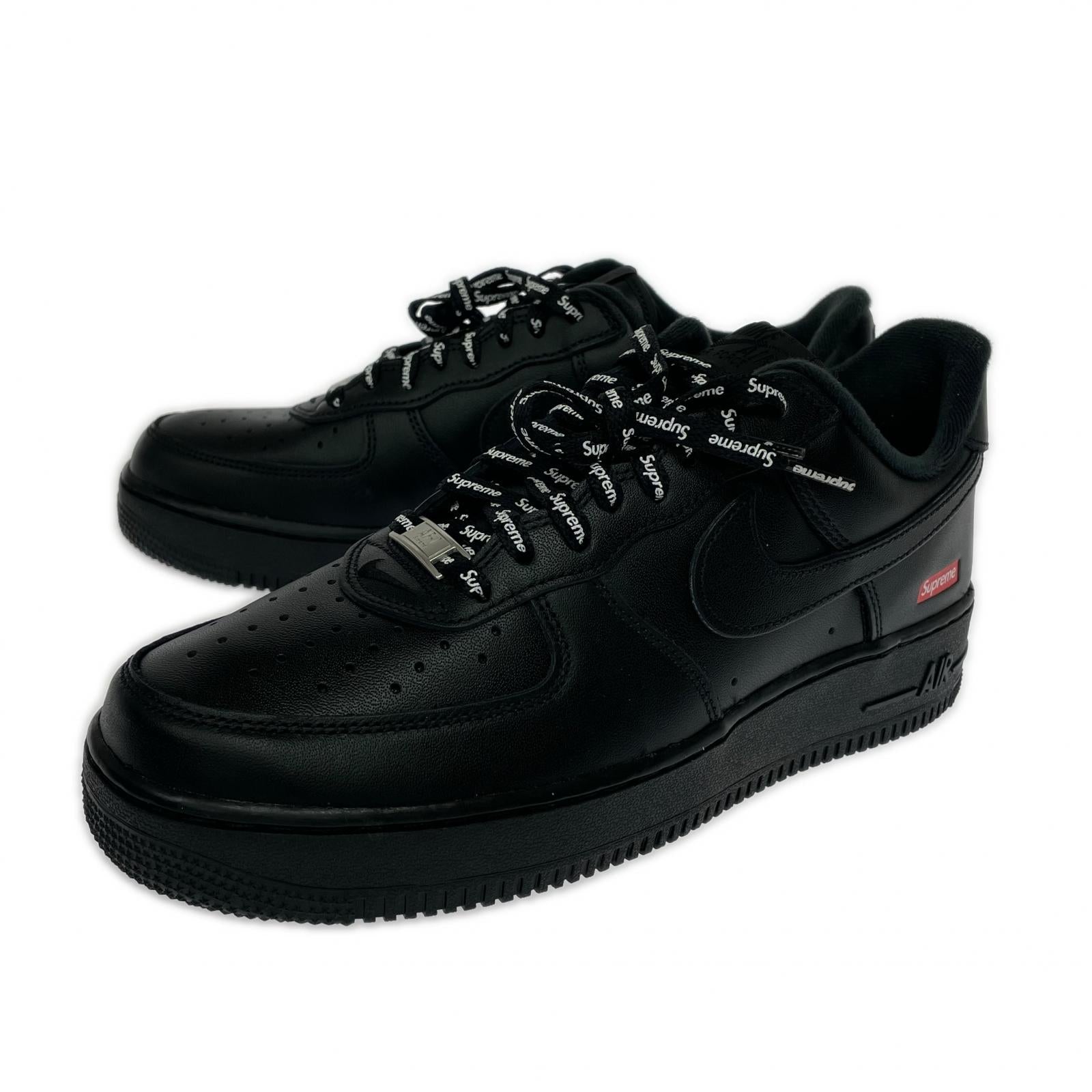 スニーカー NIKE×Supreme Air Force 1 Low 黒 27.0cm 27cm (US9 UK8 1/2 EU44) ブラック