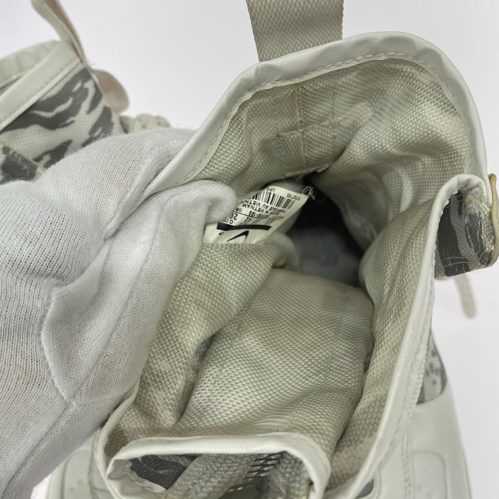 スニーカー SF Air Force 1 High "Winter Camo" 26.5cm (US8 1/2 UK8 EU43) ホワイト