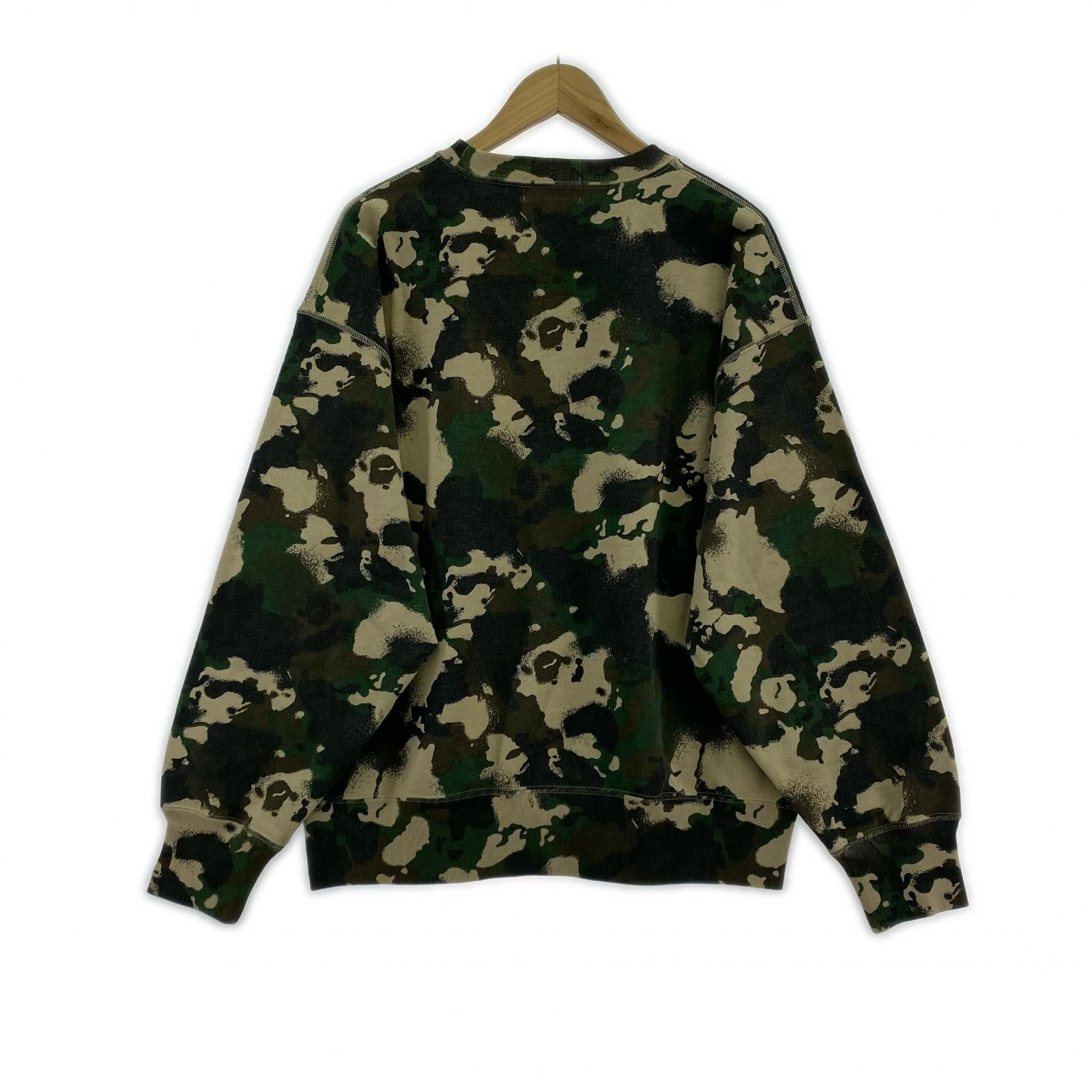スウェット CAMO CREWNECK RELAXED FIT SWEATSHIRT M M マルチカラー