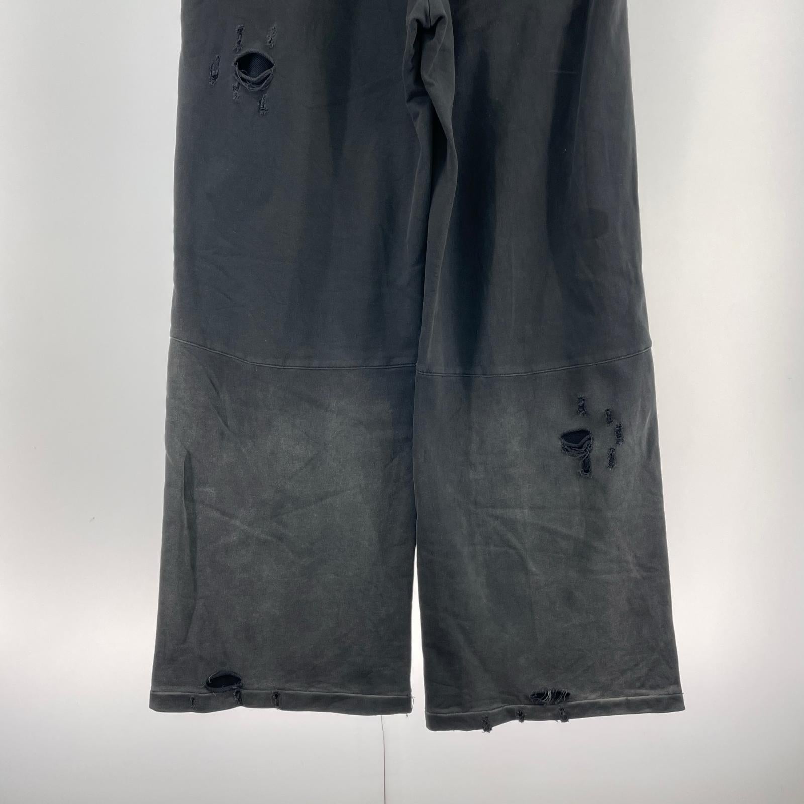 パンツ TROUBLED WATERS スウェットパンツ 黒 L ブラック
