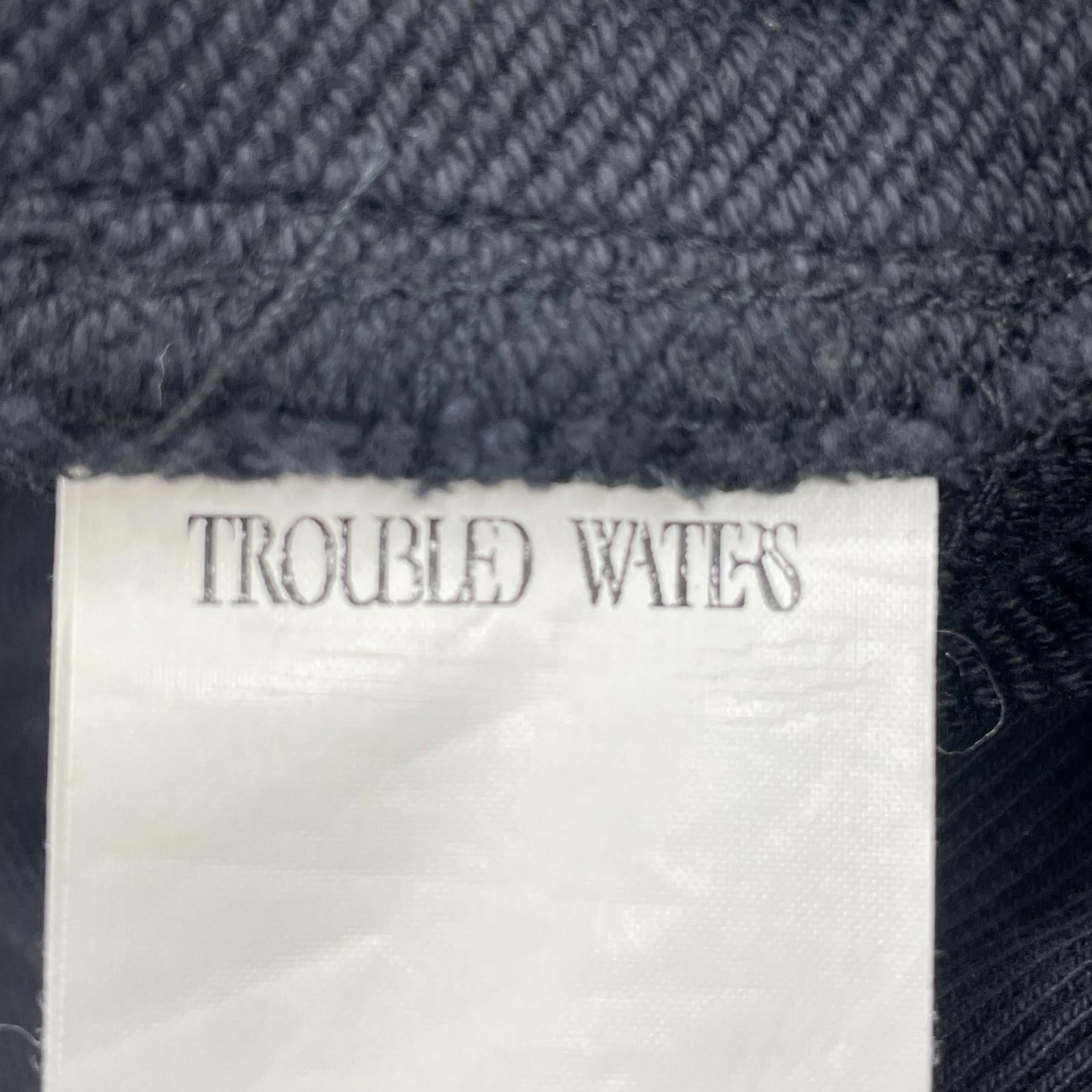 パンツ TROUBLED WATERS スウェットパンツ 黒 L ブラック